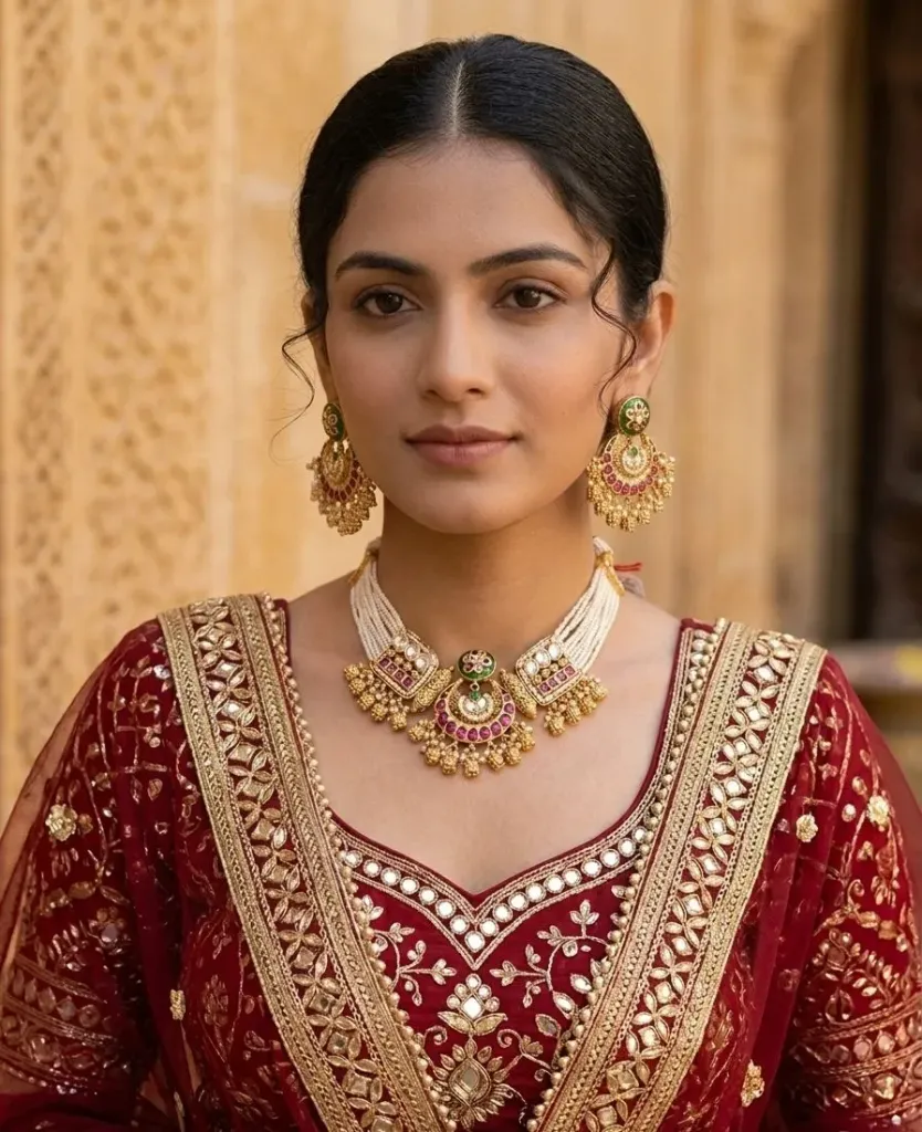Ruby Moti Heritage Necklace