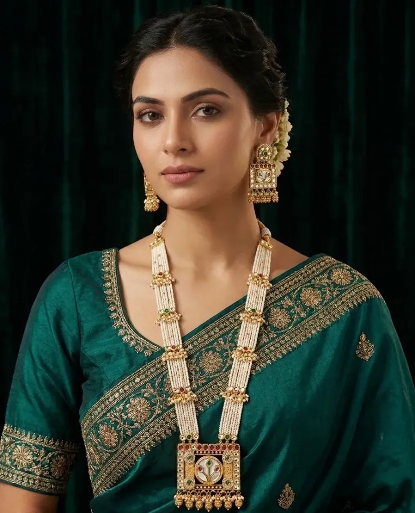 Moti Kundan Heritage Long Set