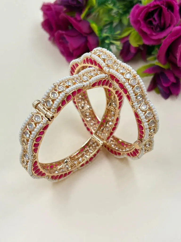 Exquisite Polki Kundan Bangles
