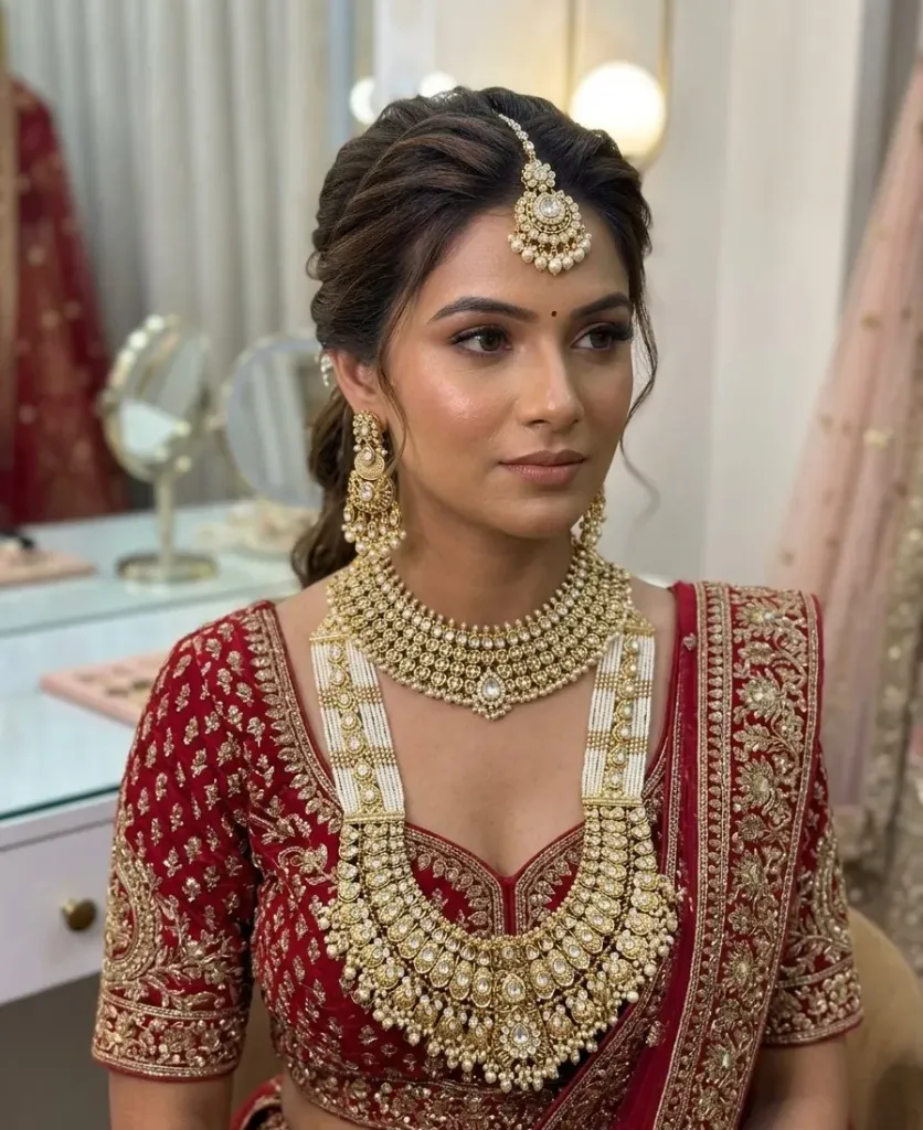 Premium Moissanite Kundan Heritage Bridal Set