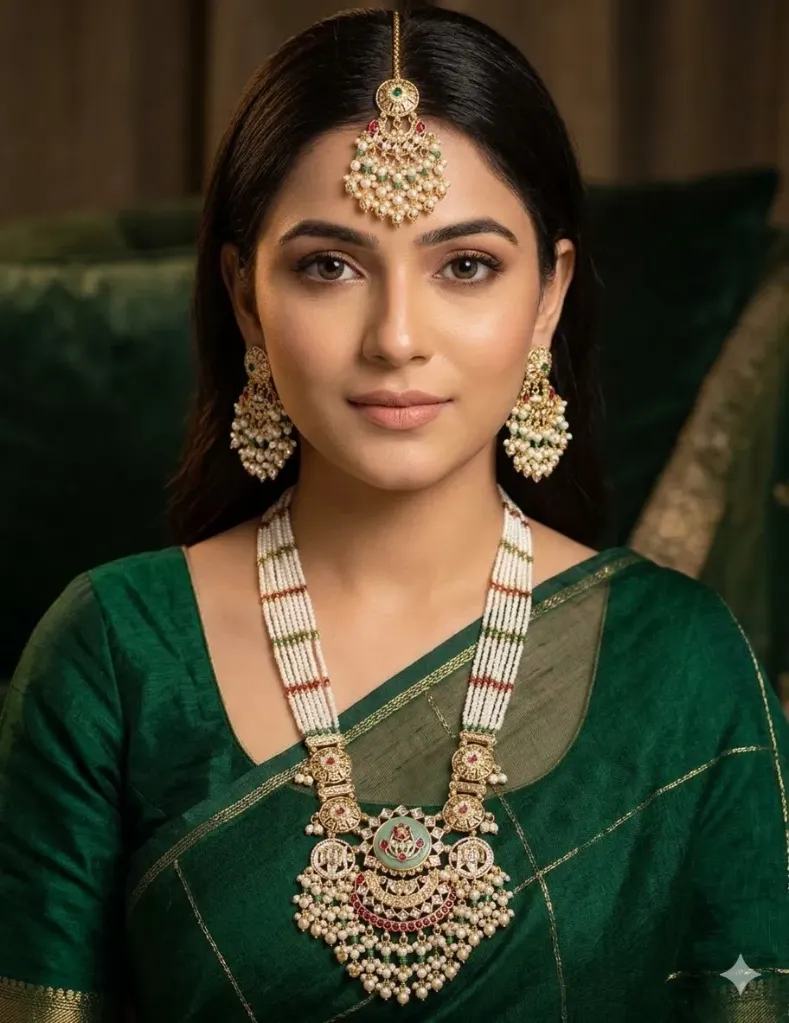 Heritage Moti Long Necklace Set